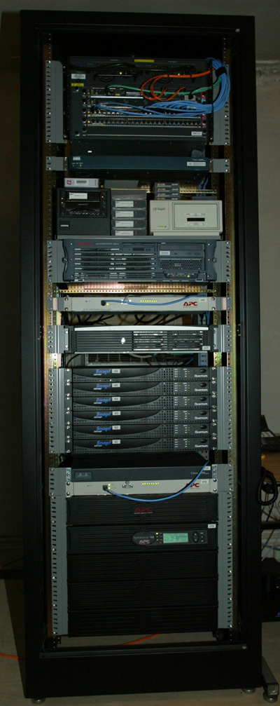 View of entire 
rack