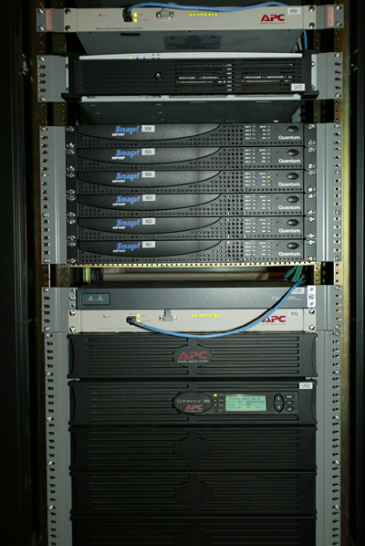 View of bottom half
rack