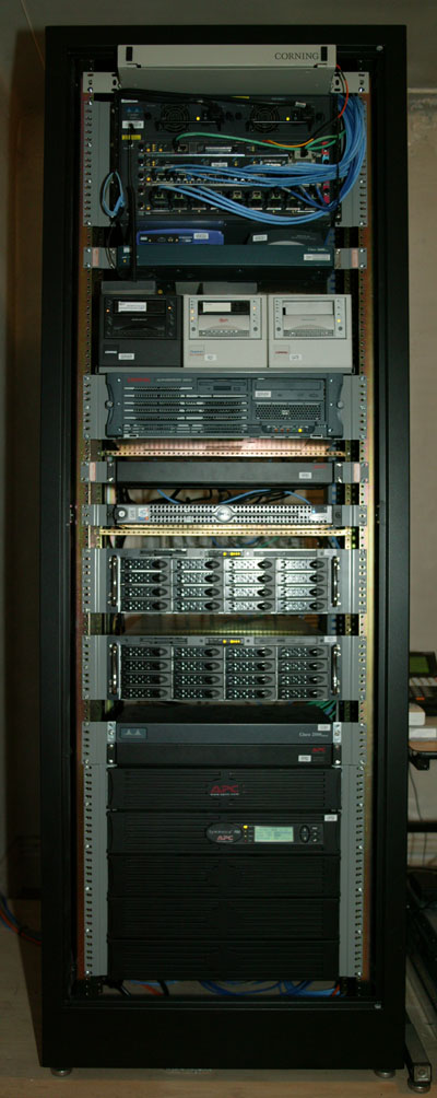 View of entire 
rack