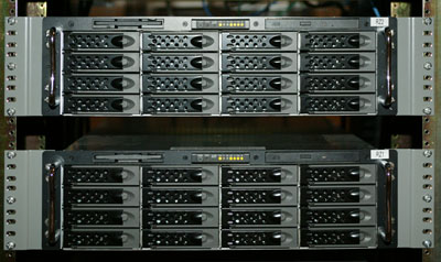 Closeup of Snap 
servers